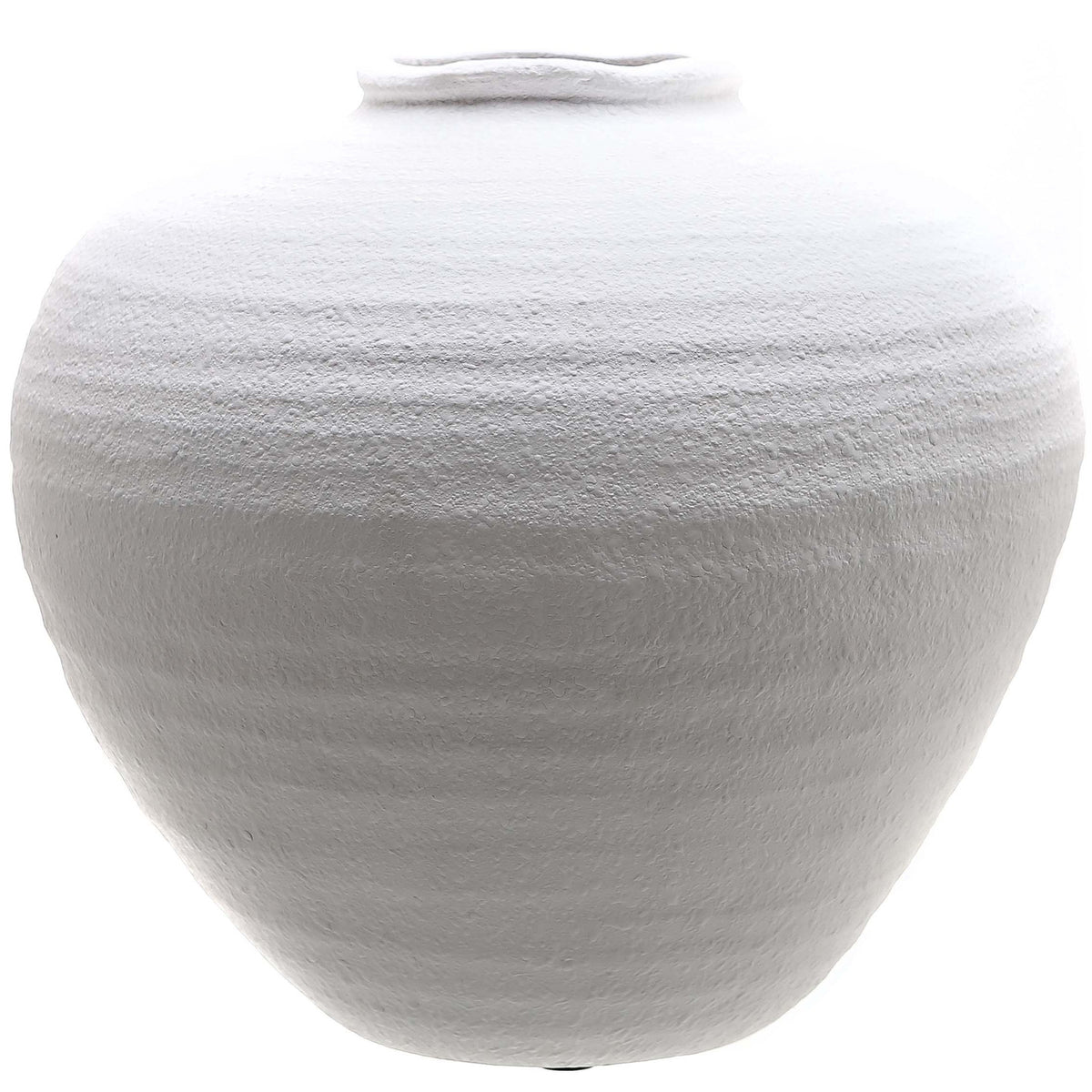 Regola Large Matt White Ceramic Vase - White