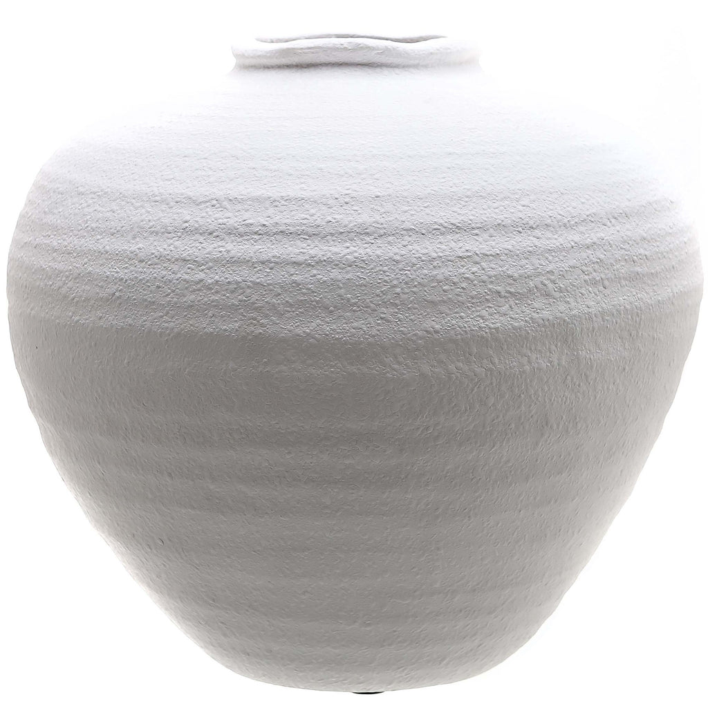 Regola Matt White Ceramic Vase - White