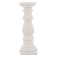 Small Matt White Ceramic Candle Holder