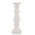 Large Matt White Ceramic Candle Holder