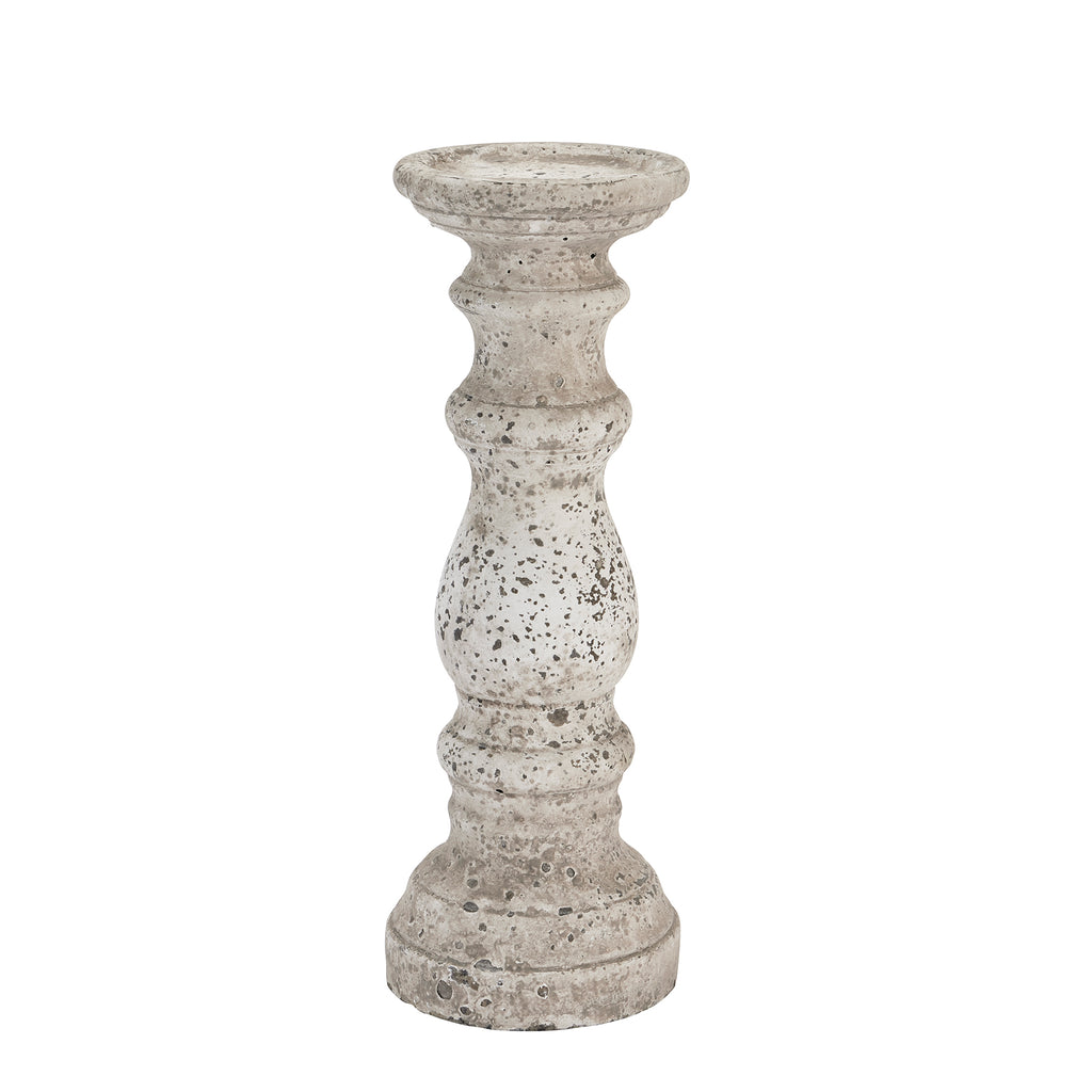 Small Stone Candle Holder - Cream