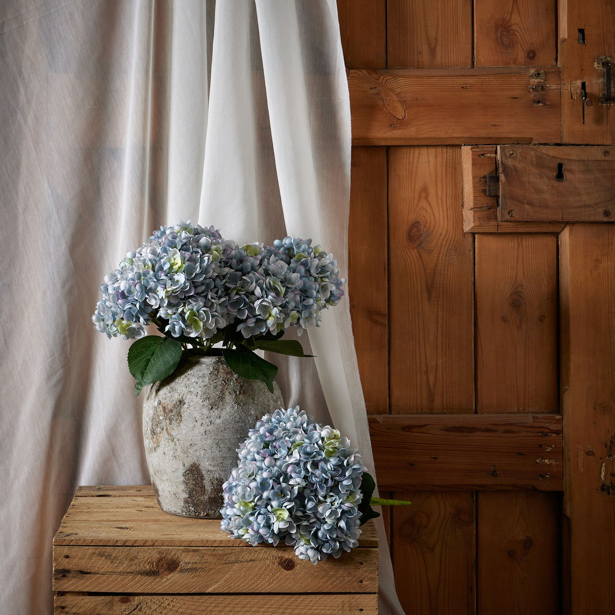 Blue Hydrangea Bunch - Blue