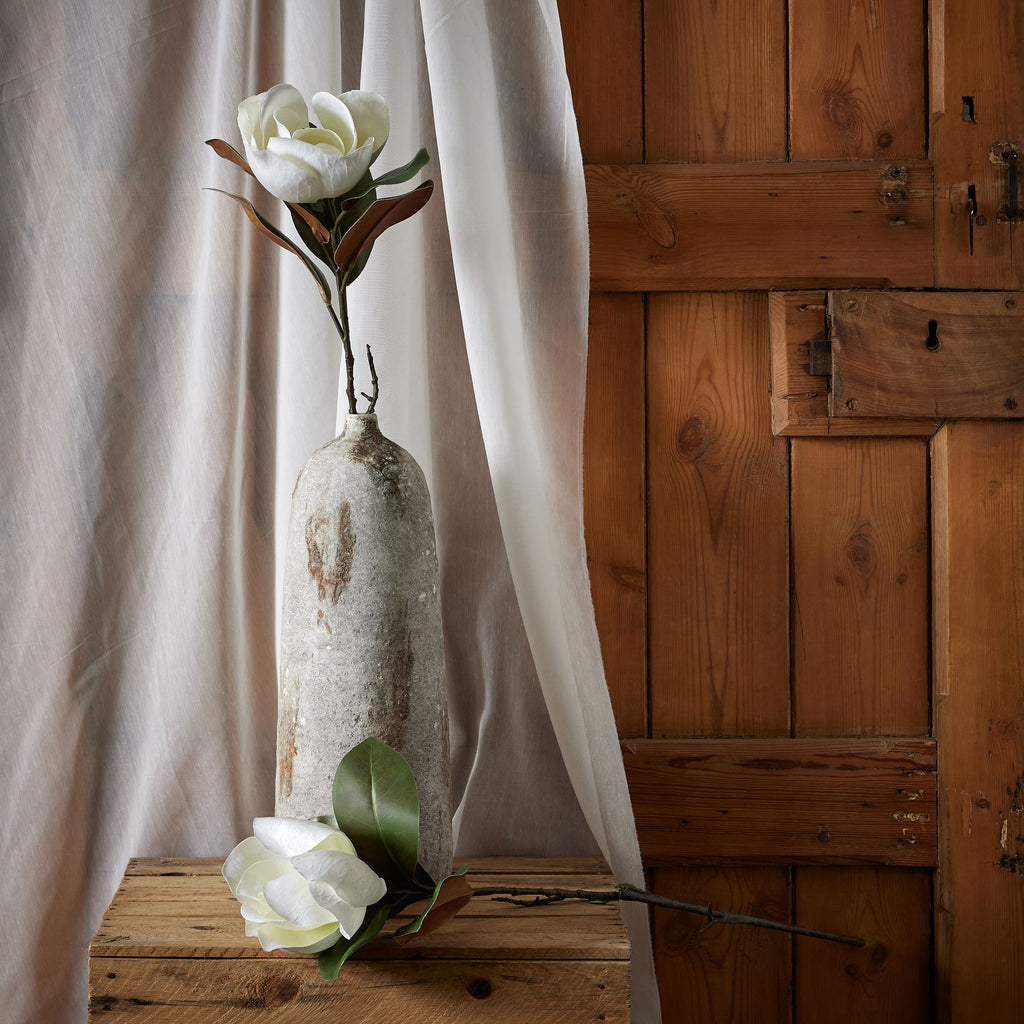 Natural Garden Collection White Magnolia Stem - White