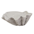 Large Ceramic Adele Shell Bowl - White