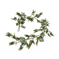 Led Winter Garland with Eucalyptus and Lambs Ear