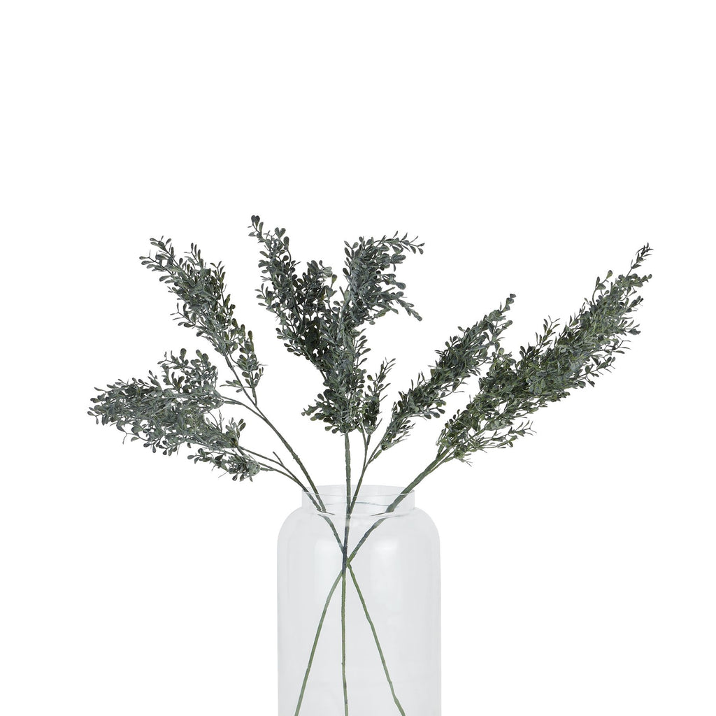 Blackened Grass Spray Stem - Black