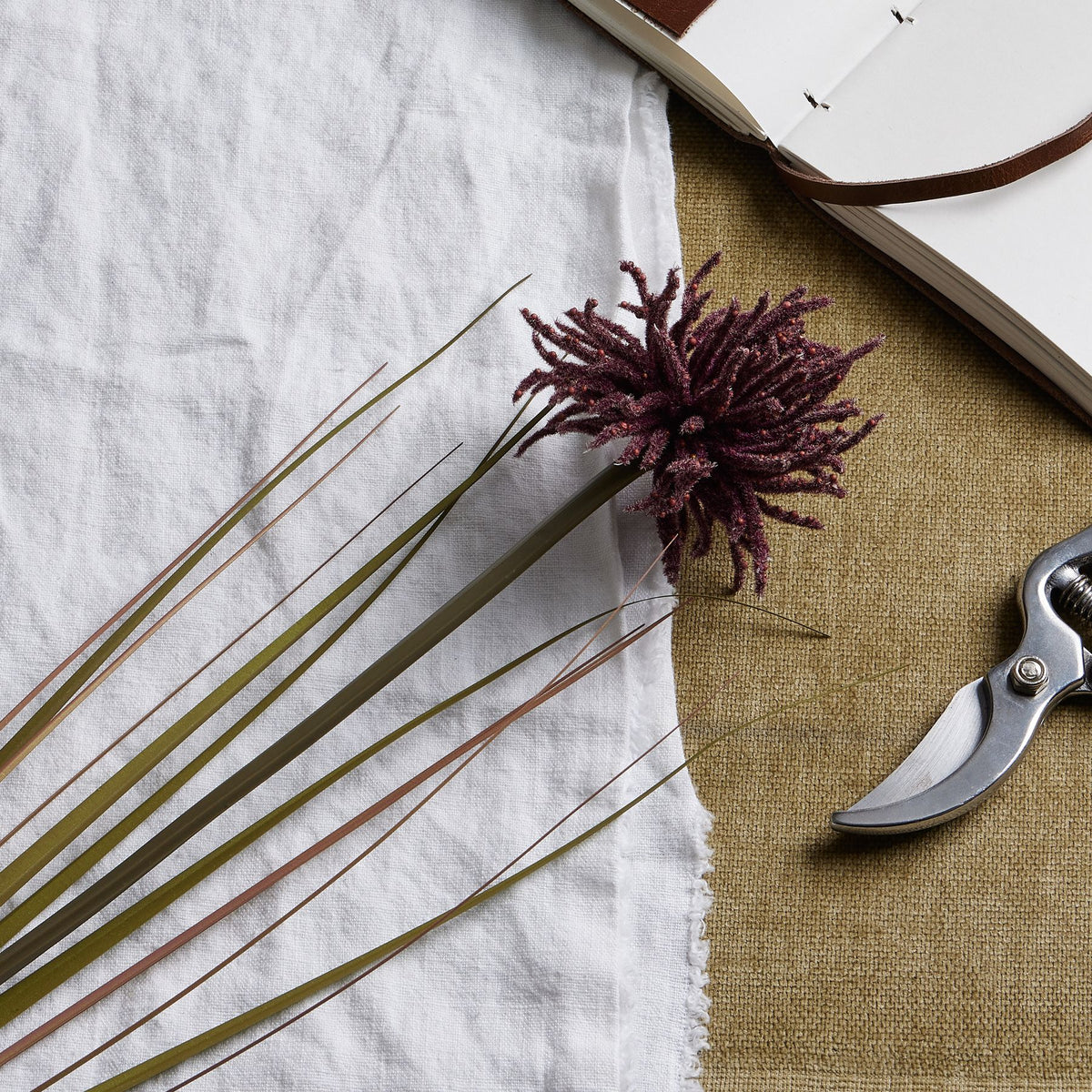 Burgundy Aster Spider Chrysanthemum Stem - Burgundy