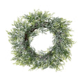 Frosted Pine Wreath with Pinecones