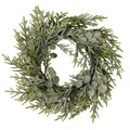 Frosted Pine and Eucalyptus Wreath