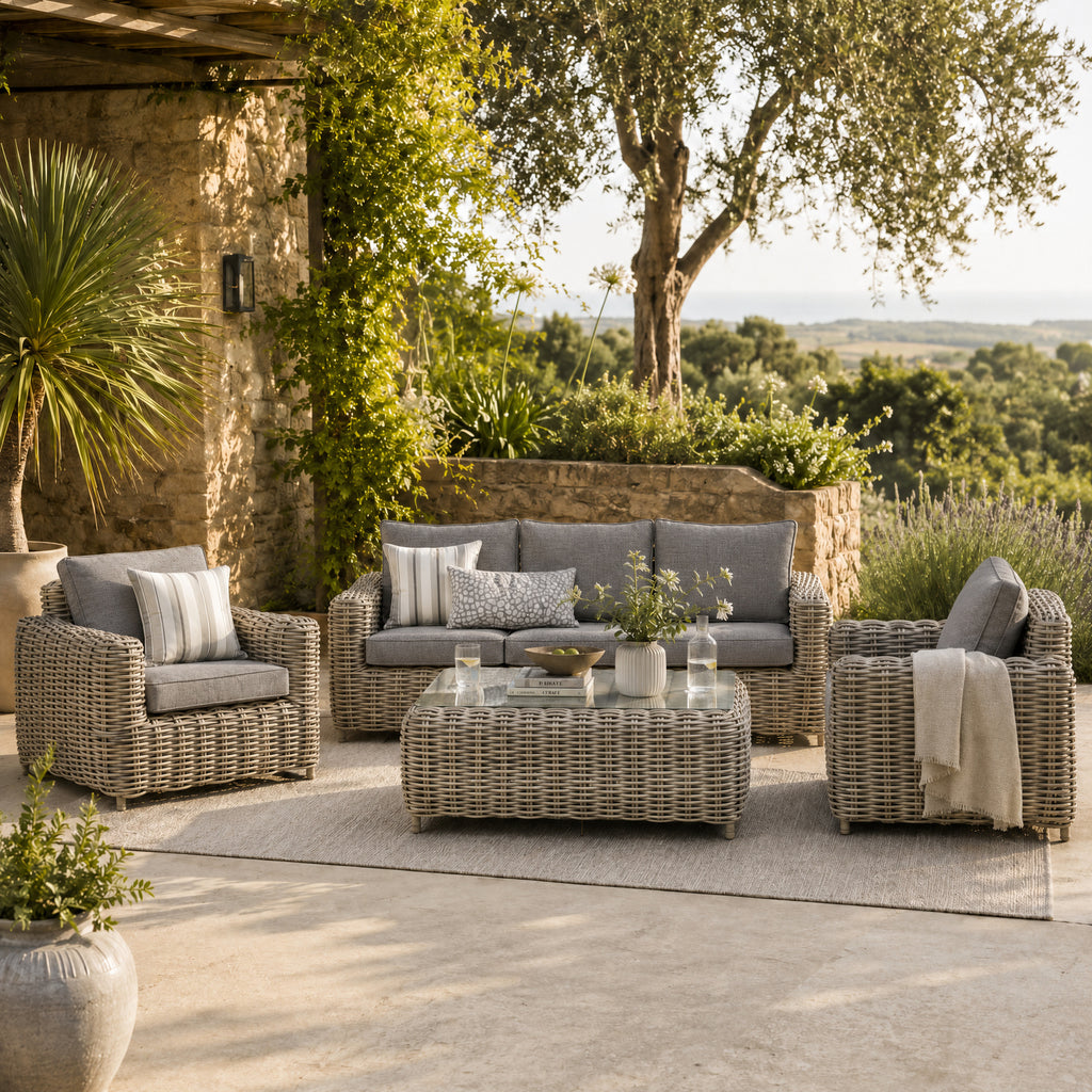 Amalfi Collection Outdoor Five Seater Set - Beige