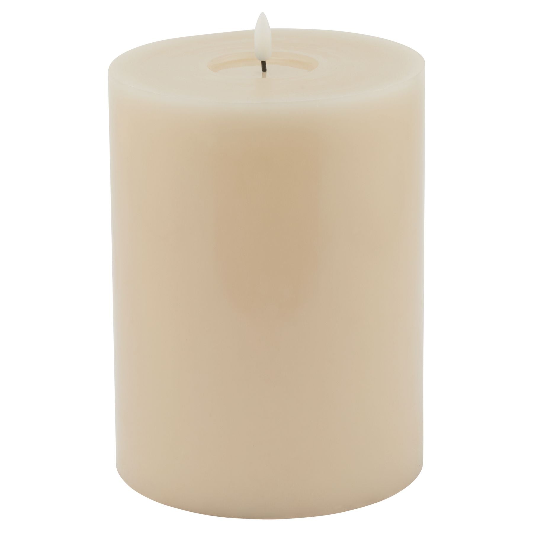 Luxe Collection Melt Effect 6X8 Taupe Led Wax Candle