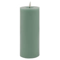 Luxe Collection Melt Effect 3.5X9 Sage Led Wax Candle