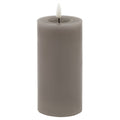 Luxe Collection Melt Effect 3X6 Grey Led Wax Candle