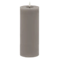 Luxe Collection Melt Effect 3.5X9 Grey Led Wax Candle