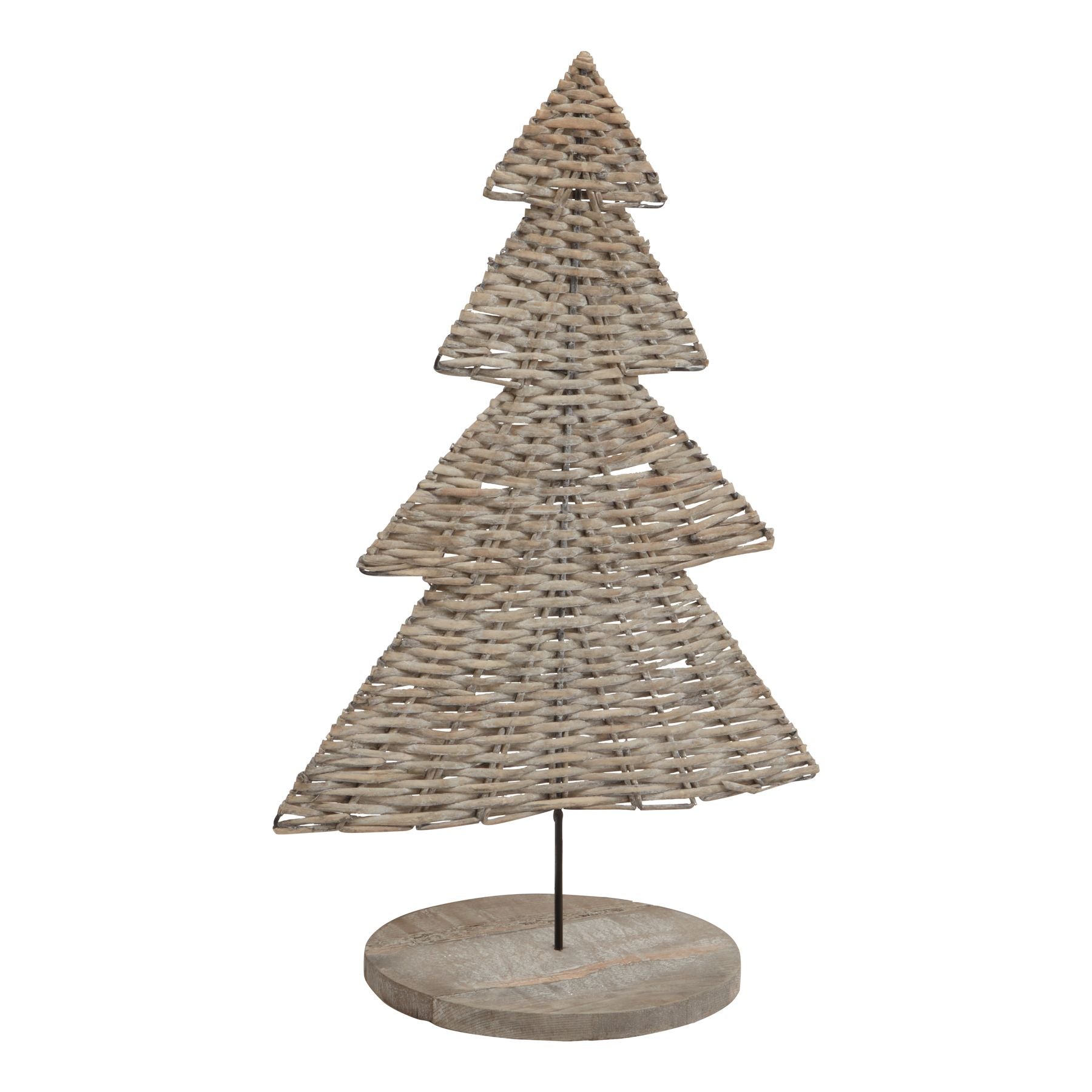 Noel Collection Large Wicker Tree Ornament