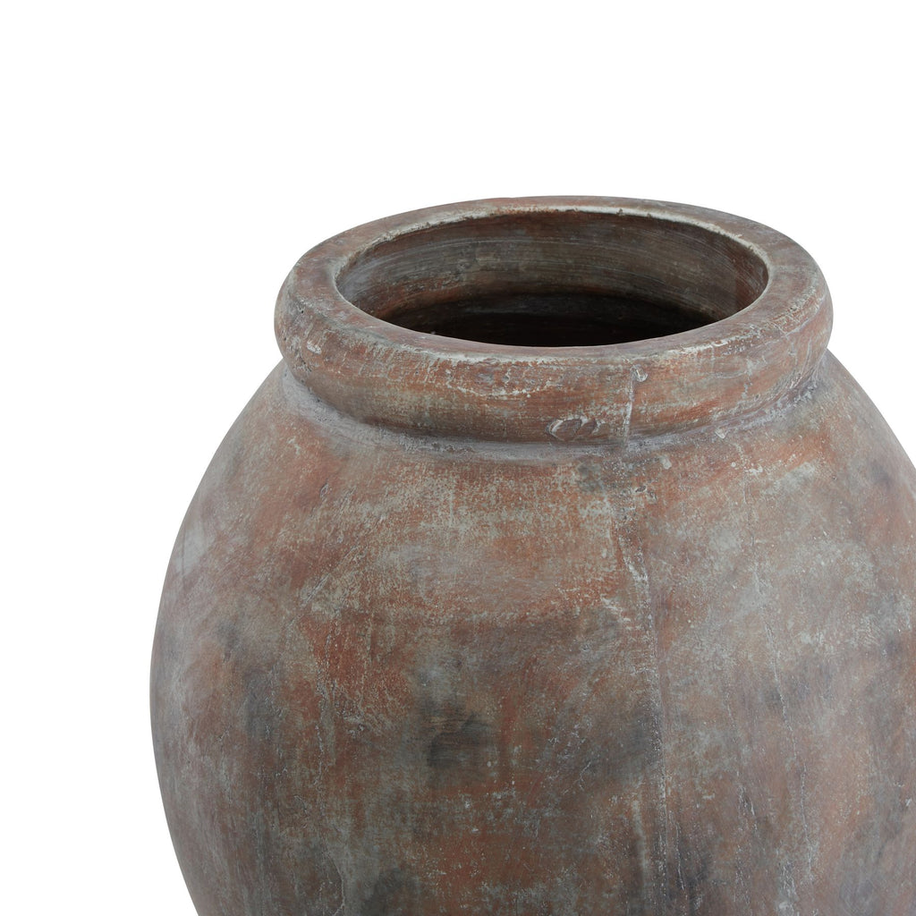 Siena Brown Jar Shaped Planter - Brown