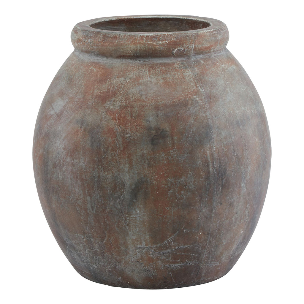 Siena Brown Jar Shaped Planter - Brown
