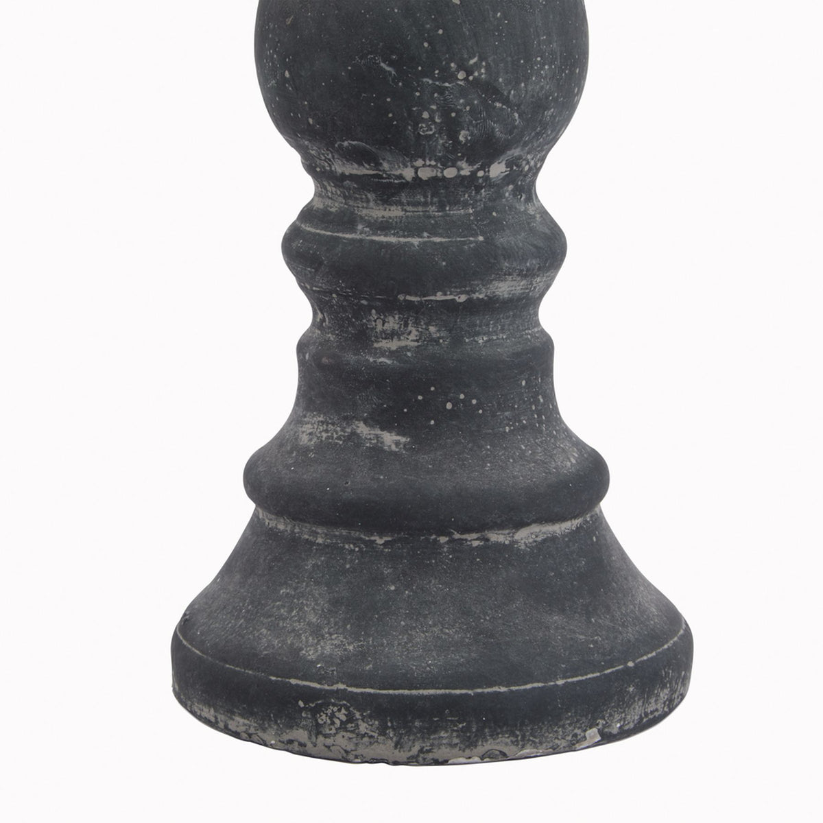 Amalfi Small Grey Column Candle Holder - Grey