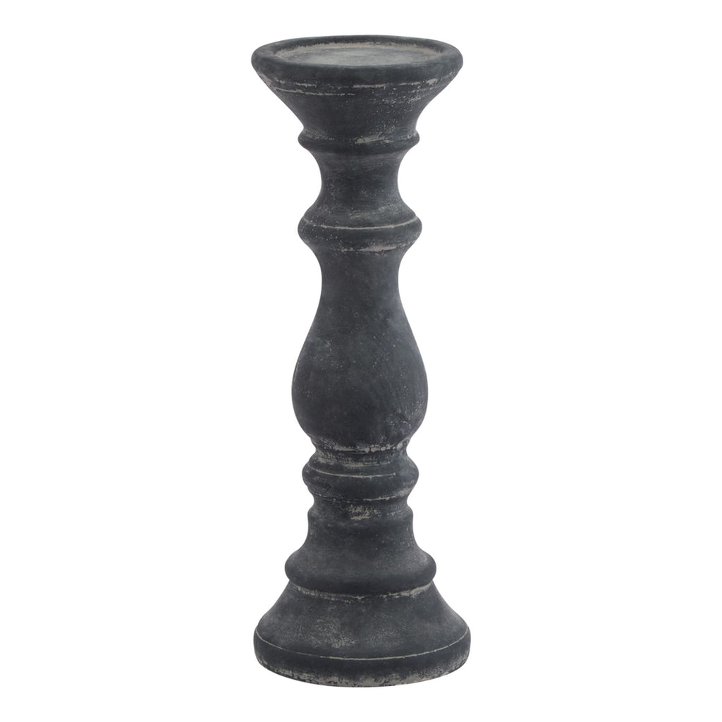 Amalfi Small Grey Column Candle Holder