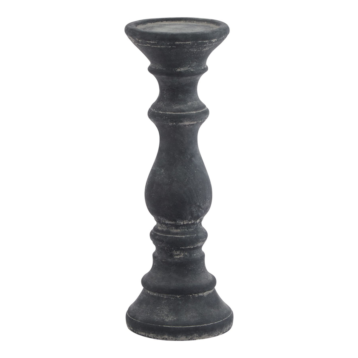 Amalfi Small Grey Column Candle Holder
