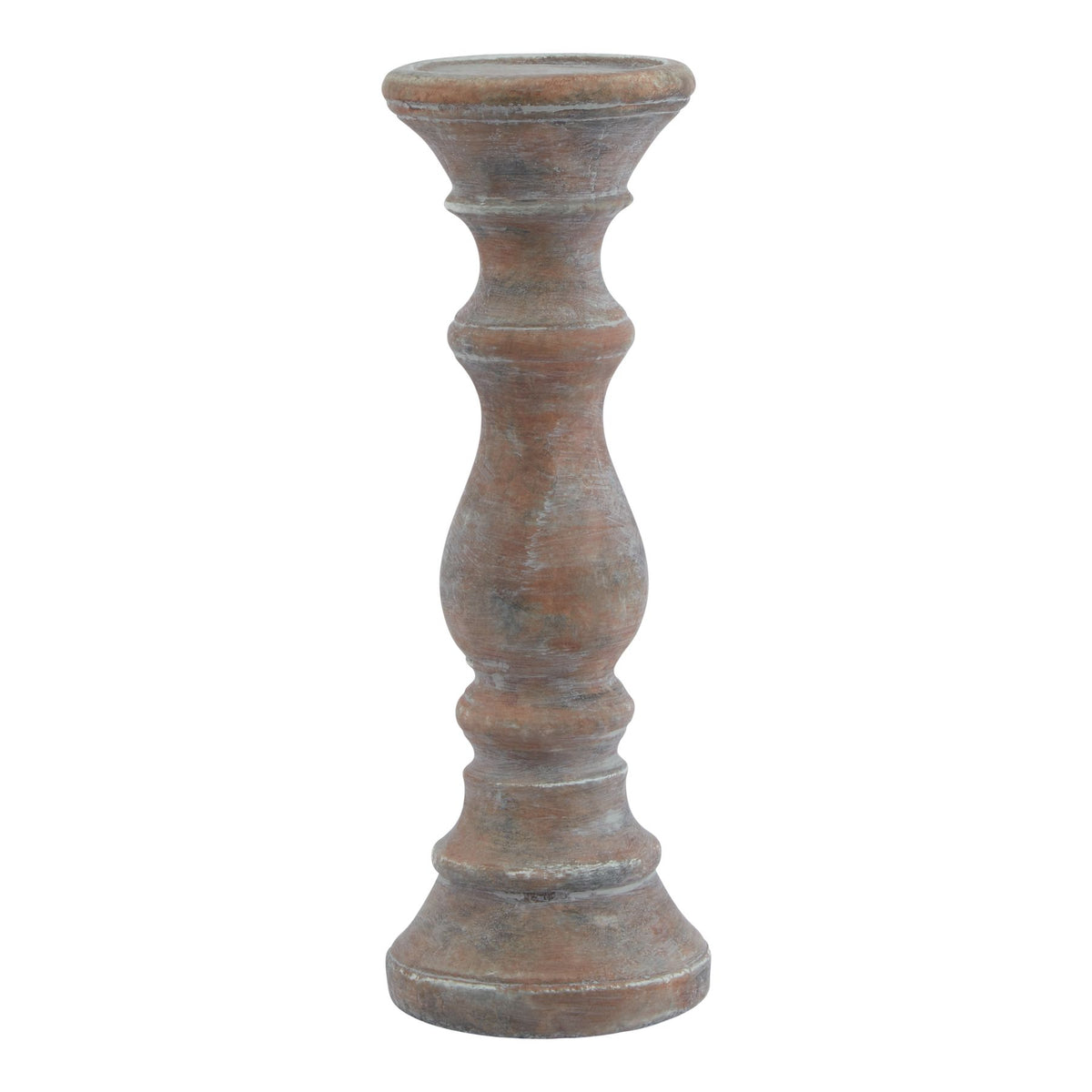 Siena Small Brown Column Candle Holder