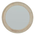 Washed Wood Framed Mirror - Brown