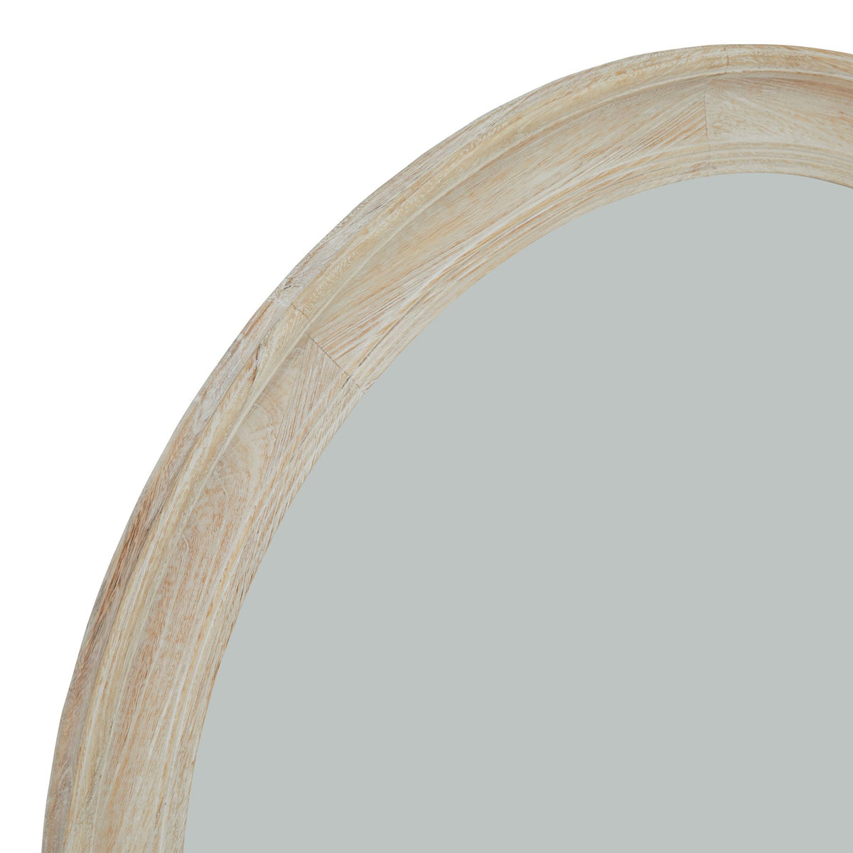 Washed Wood Large Framed Mirror