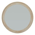 Washed Wood Large Framed Mirror - Brown