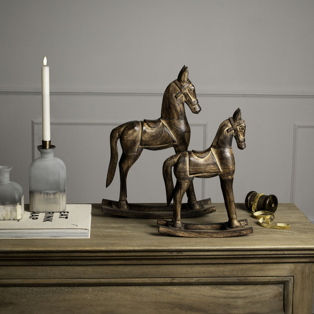 Natural Rustic Rocking Horse