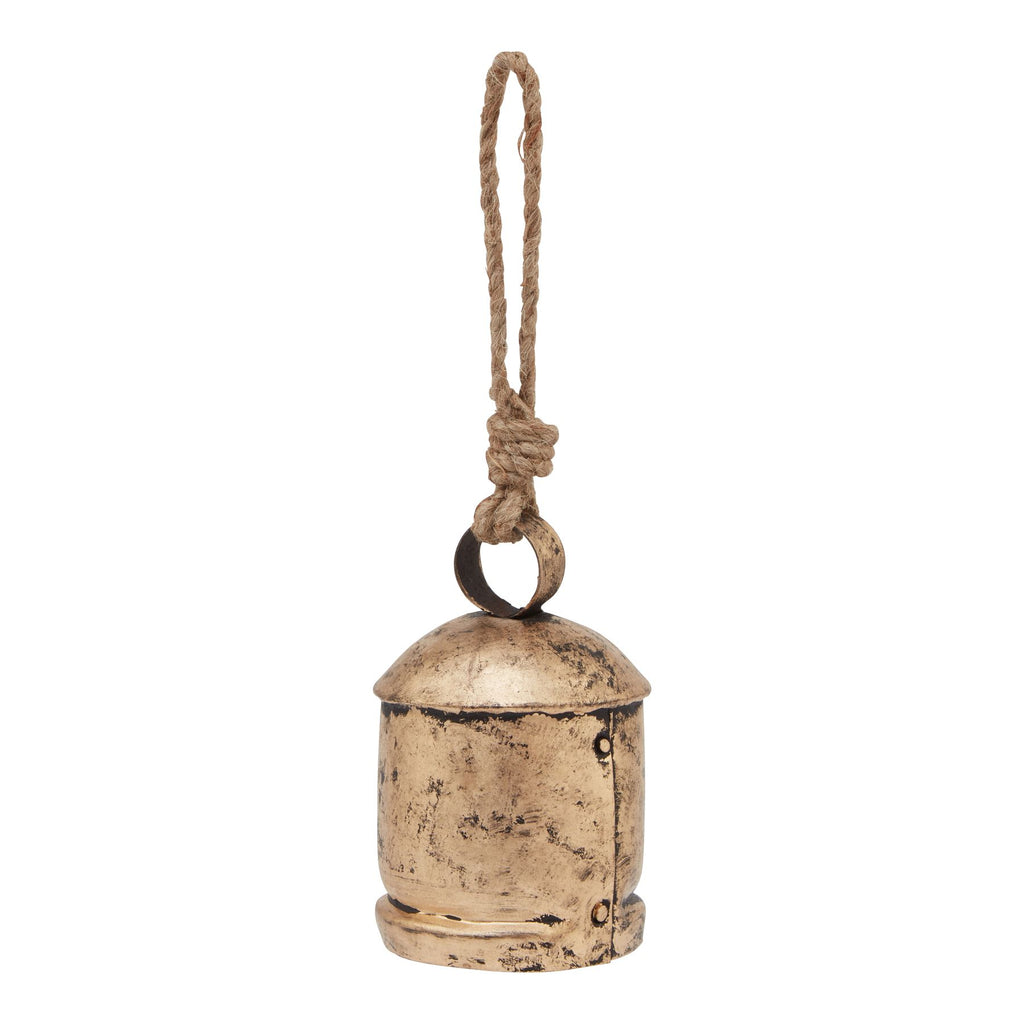 Antique Gold Bell Bauble - Gold