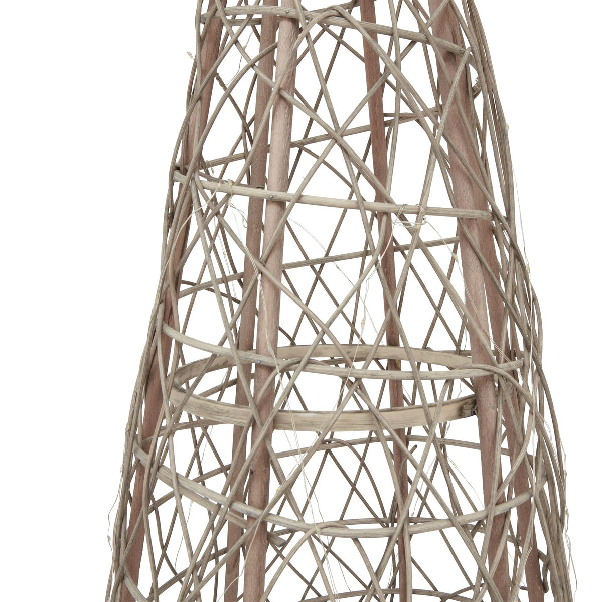Led Wicker Christmas Tree with Star