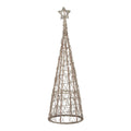 Led Wicker Christmas Tree with Star