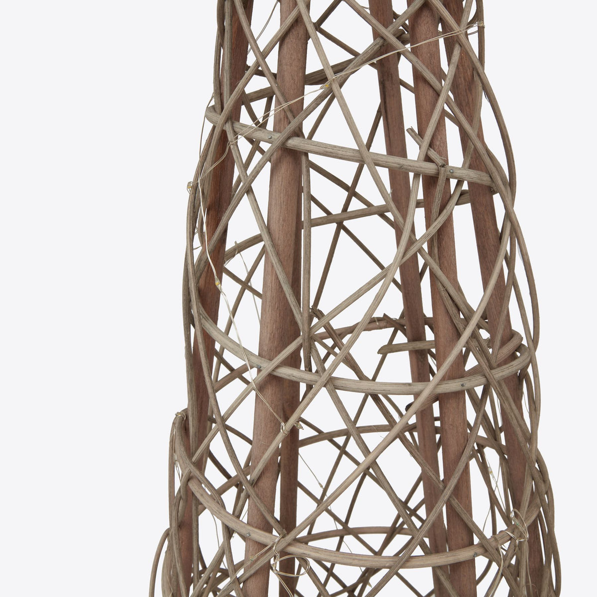 Small Led Wicker Christmas Tree with Star