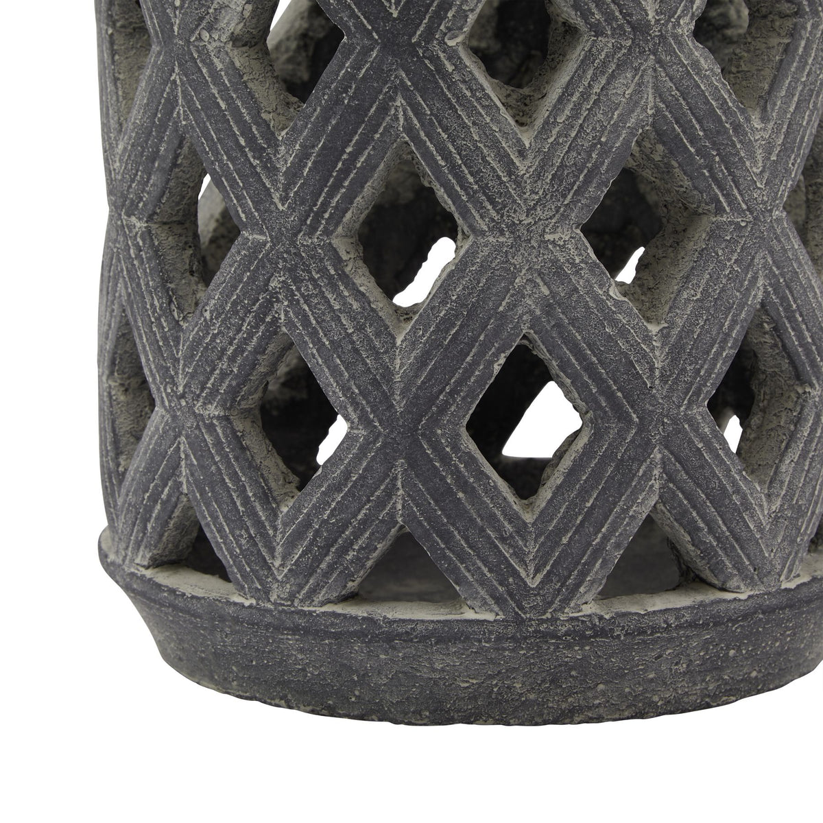 Amalfi Grey Lattice Lantern
