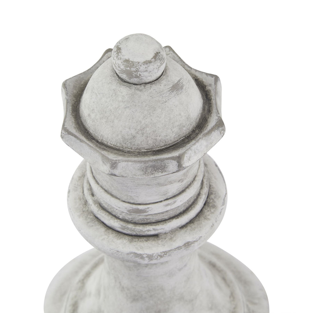 Athena Stone Queen Chess Piece - White