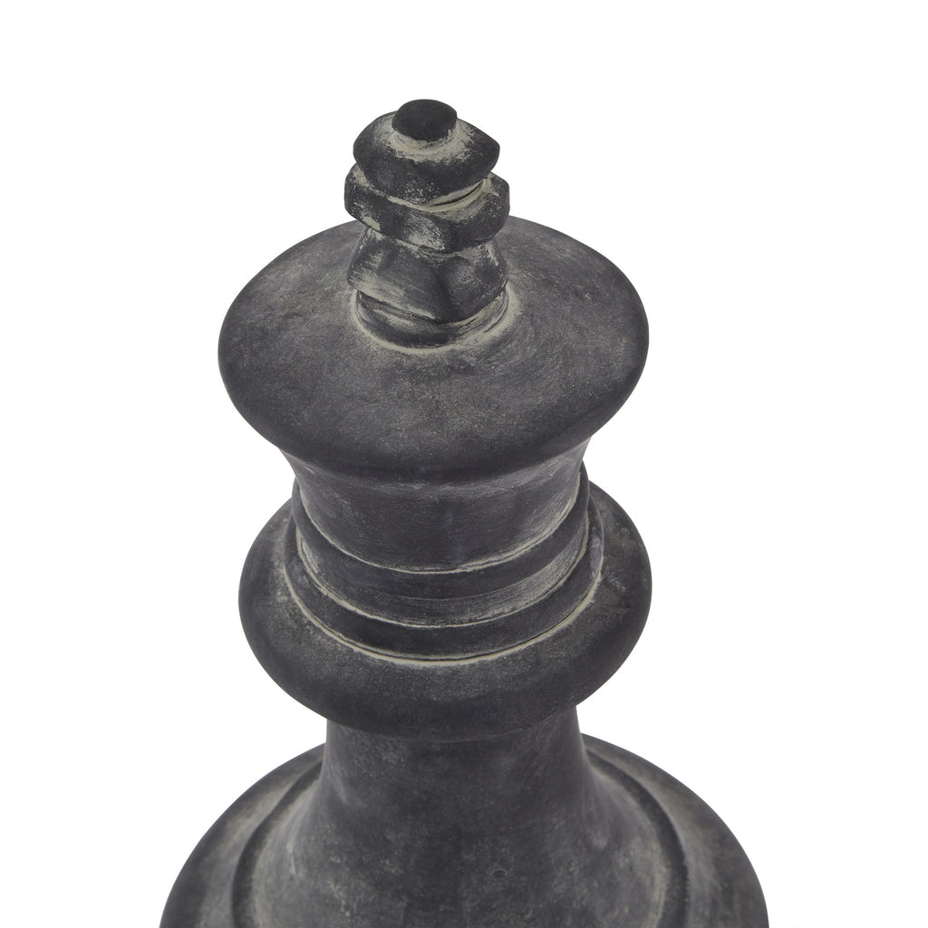 Amalfi Grey King Chess Piece - Grey