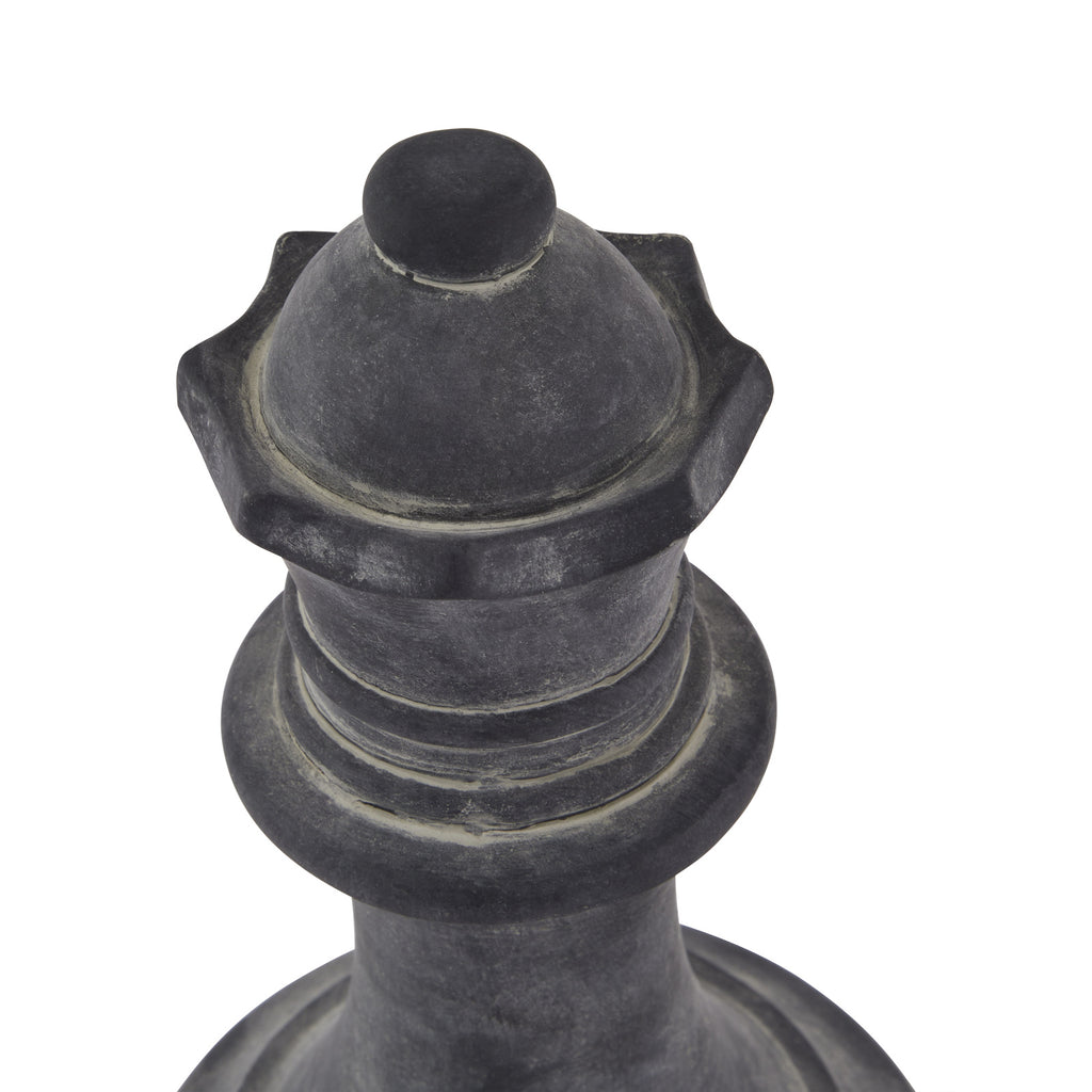 Amalfi Grey Queen Chess Piece - Grey