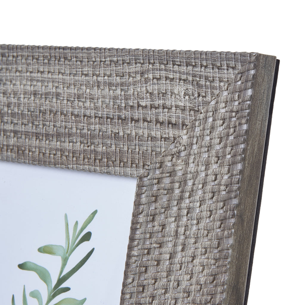 Woven Photo Frame 4X6 - Grey