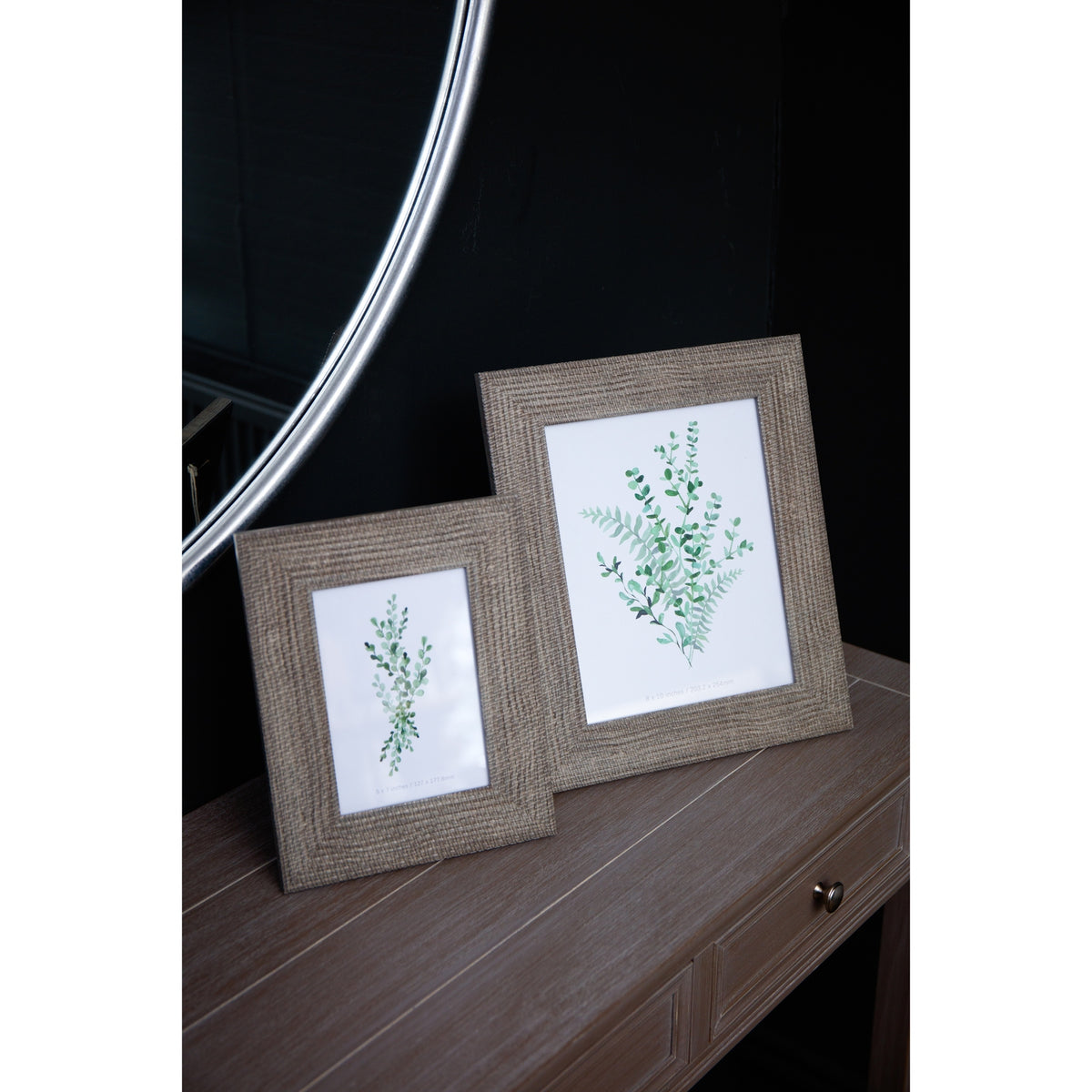 Woven Photo Frame 4X6 - Grey