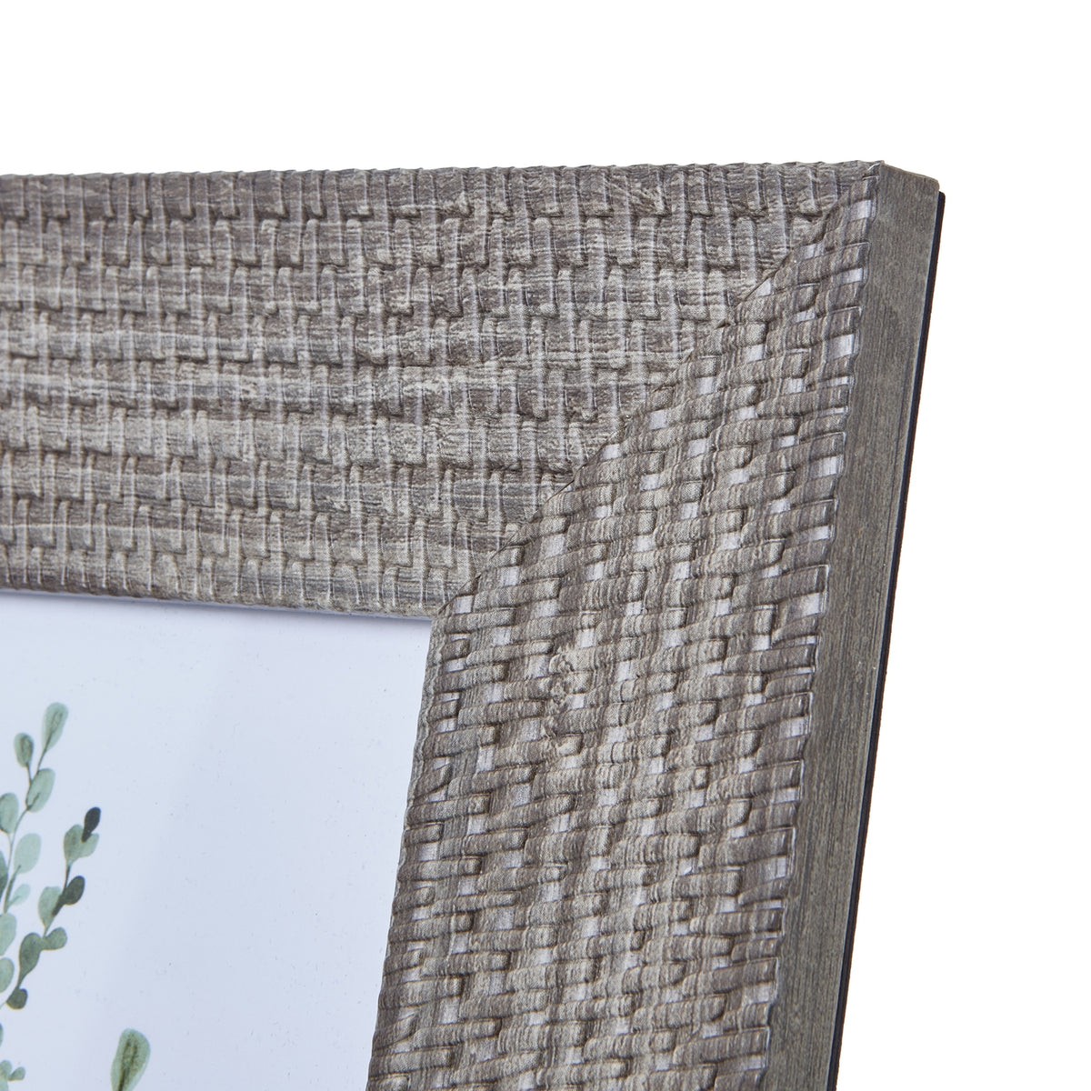 Woven Photo Frame 5X7 - Grey