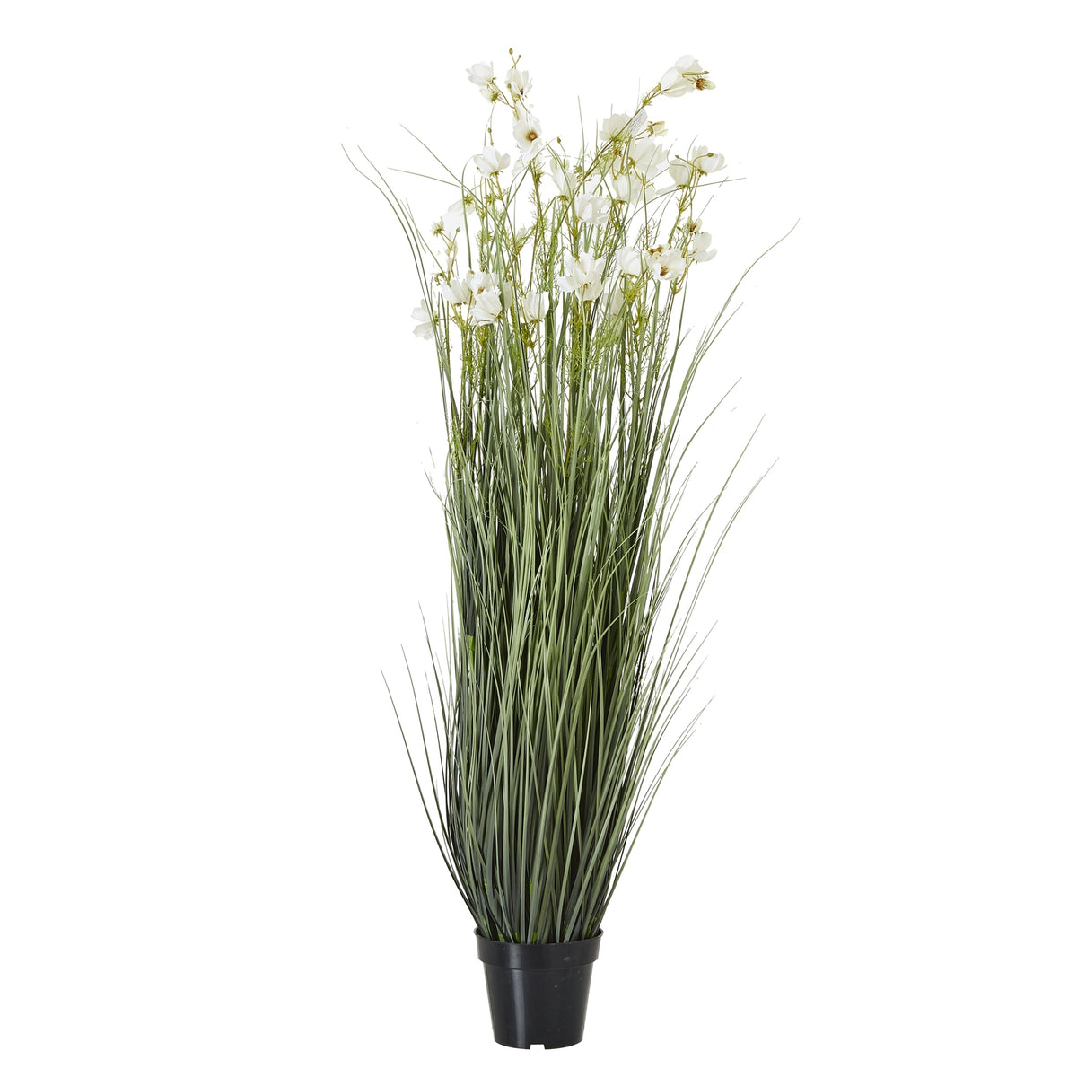 Large White Meadow Plant In Pot - White