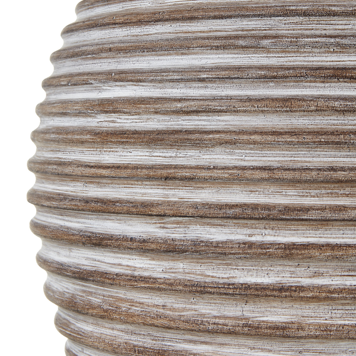 Saturn Table Lamp with Linen Shade - Brown