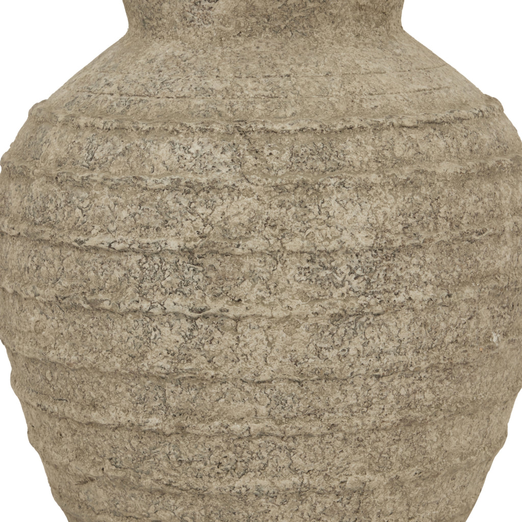 Large Tuscan Grey Vase - Grey