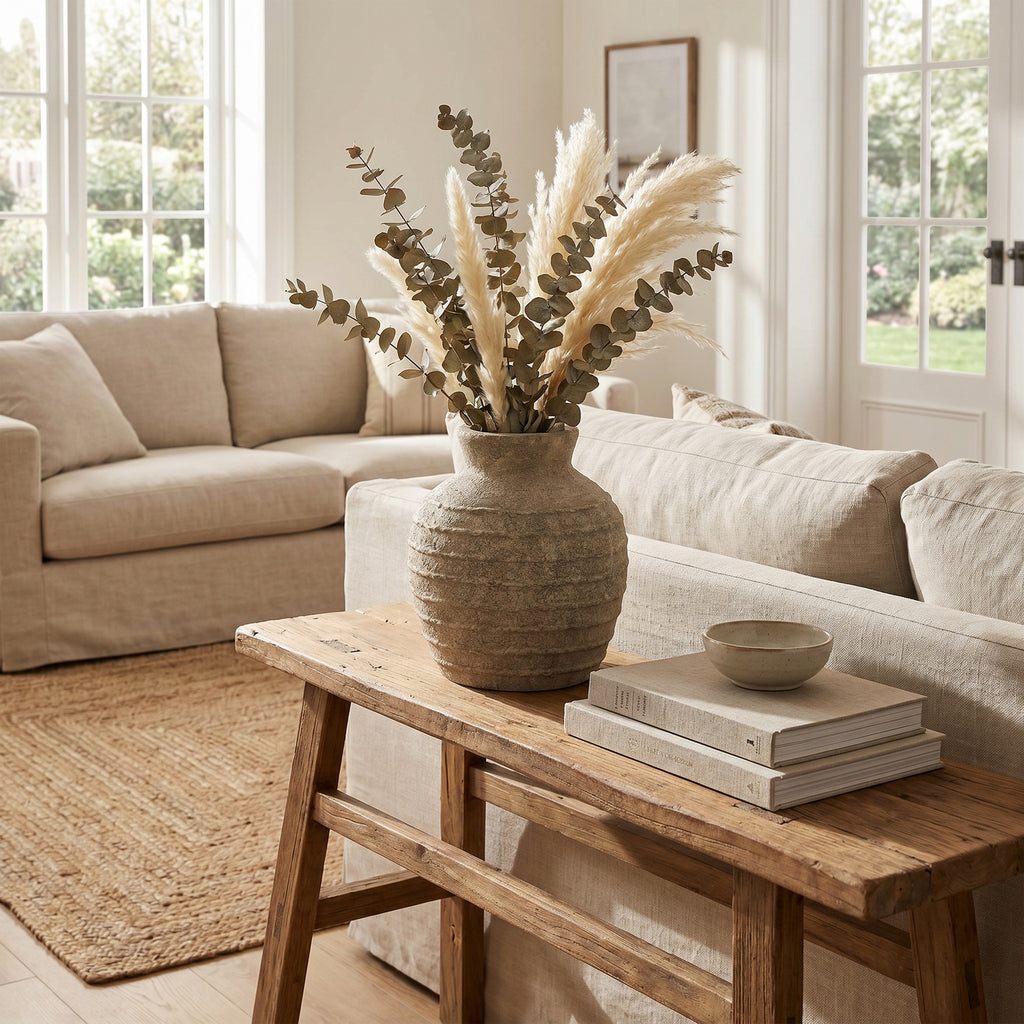 Large Tuscan Grey Vase - Grey