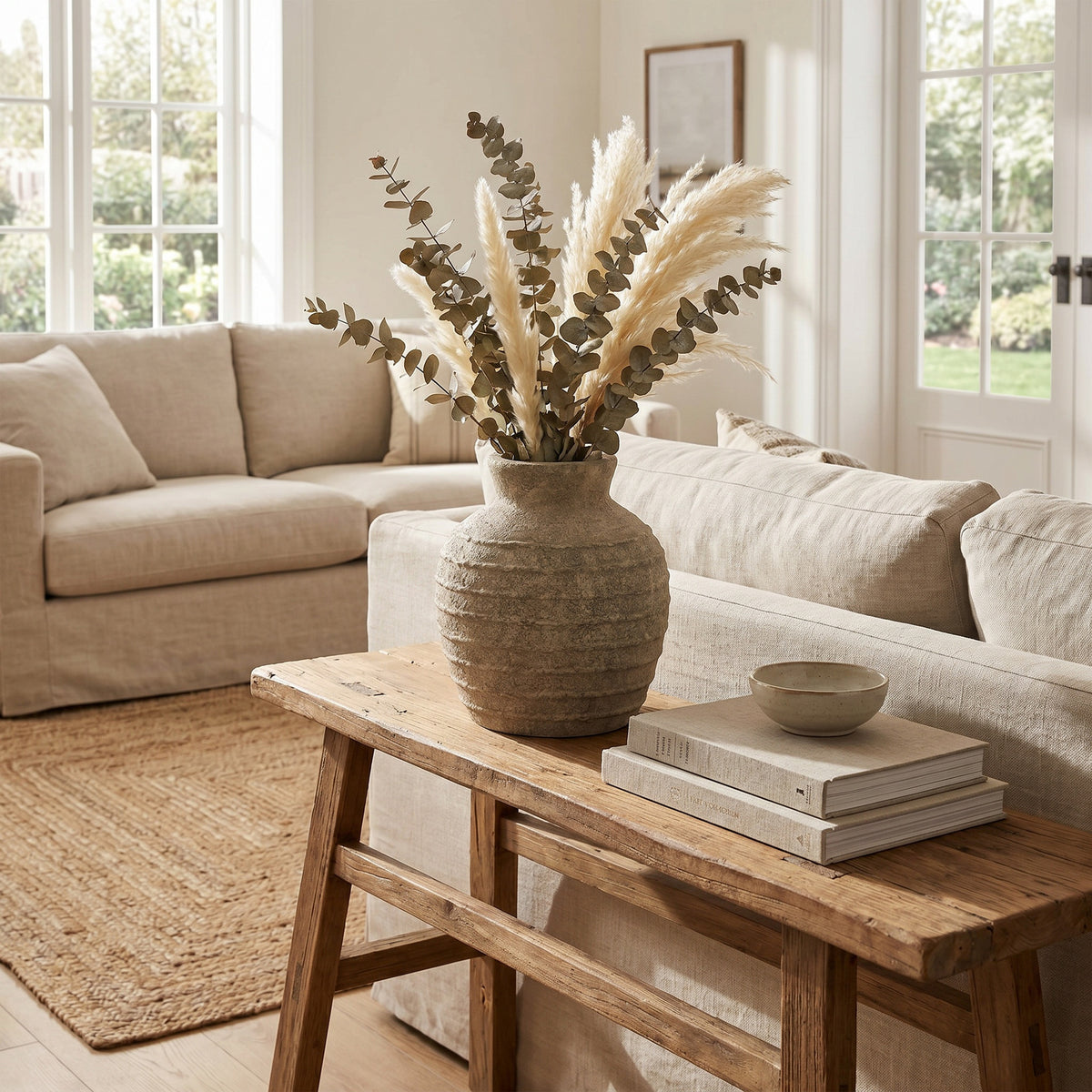 Large Tuscan Grey Vase - Grey