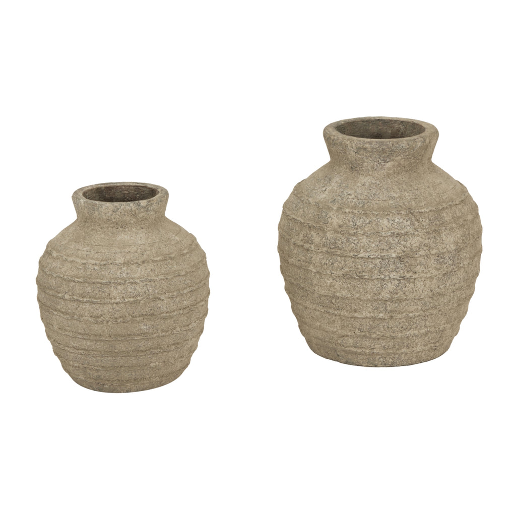 Medium Tuscan Grey Vase - Grey