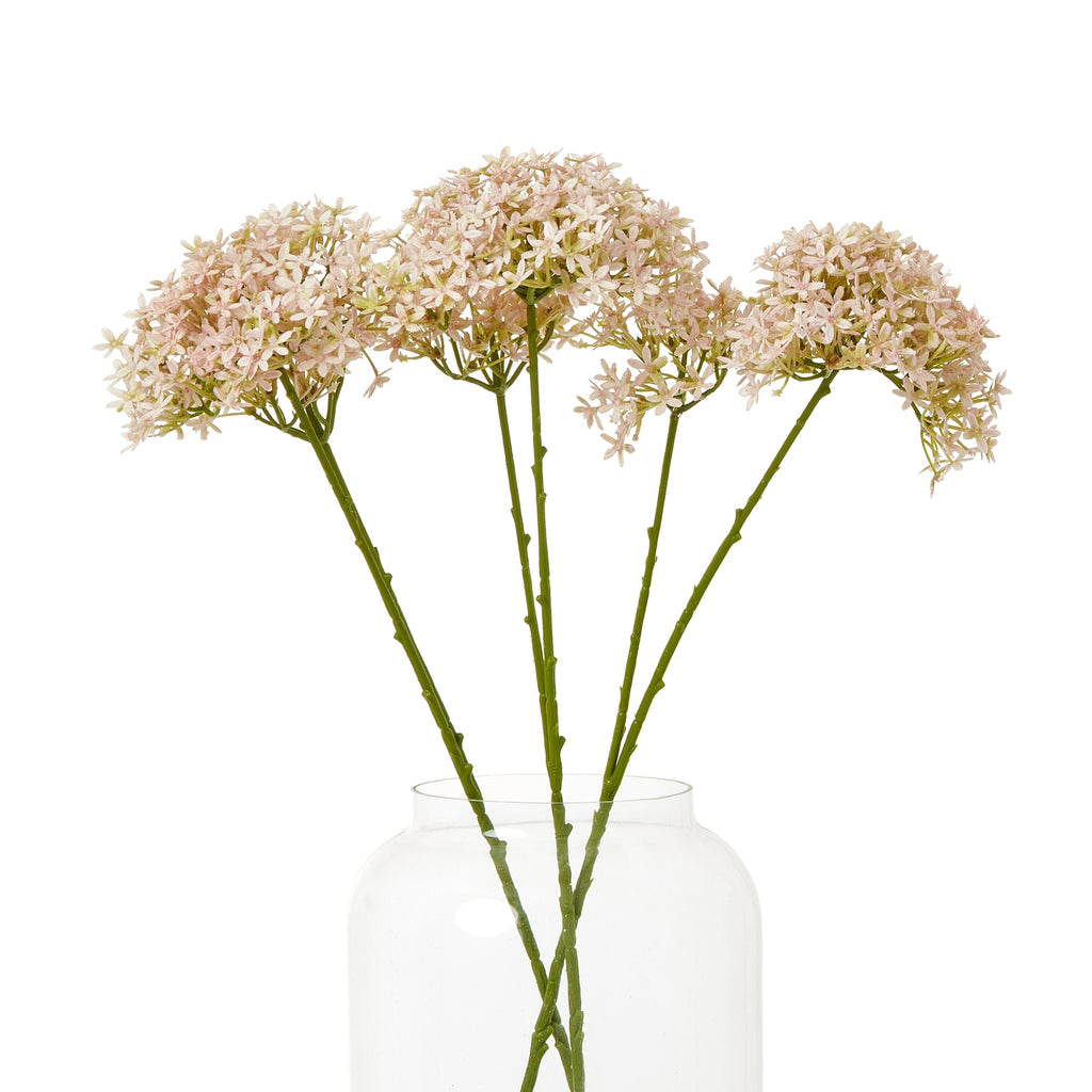 Pink Crown Hydrangea Stem - Pink