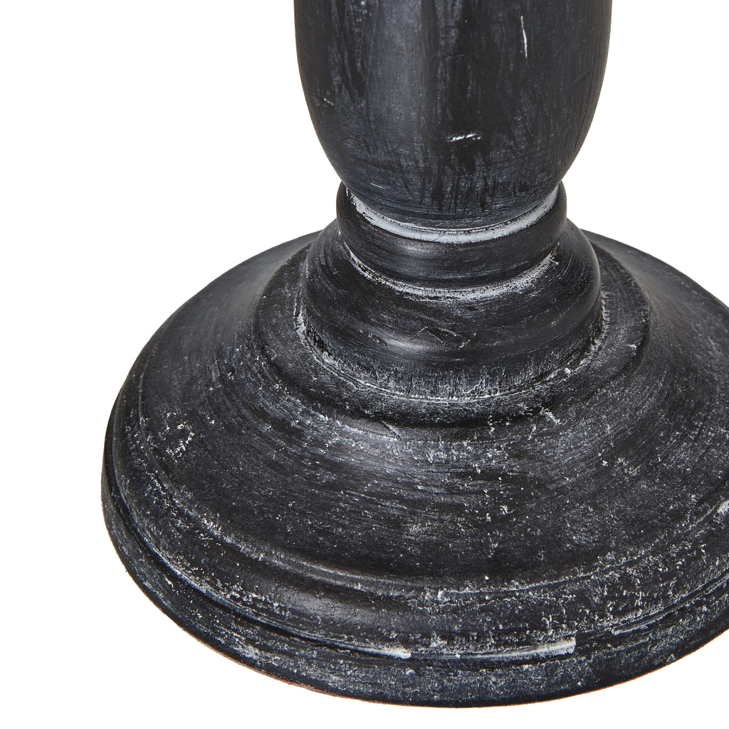 Ravenna Column Table Lamp with Linen Shade - Grey