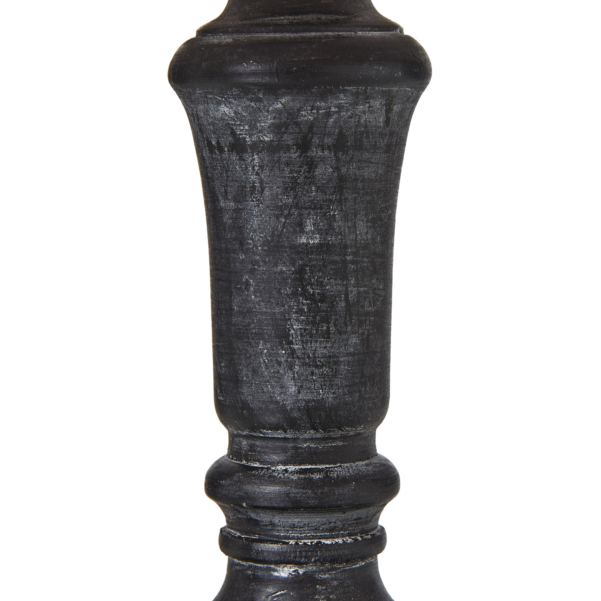 Palmyra Column Table Lamp with Linen Shade - Grey