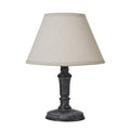 Palmyra Column Table Lamp with Linen Shade